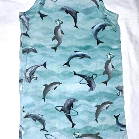 Posh Peanut dolphin romper sz 12-18 months EUC smoke free home - Picture 4 of 5